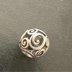 Authentic Pandora Retired Openwork Ocean Breeze Charm 925 ALE